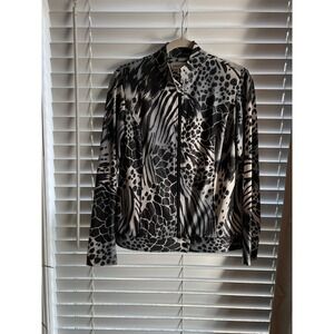 Sport Haley Jacket Animal Print Zebra Leopard Giraffe Gray Safari Core Golf Core